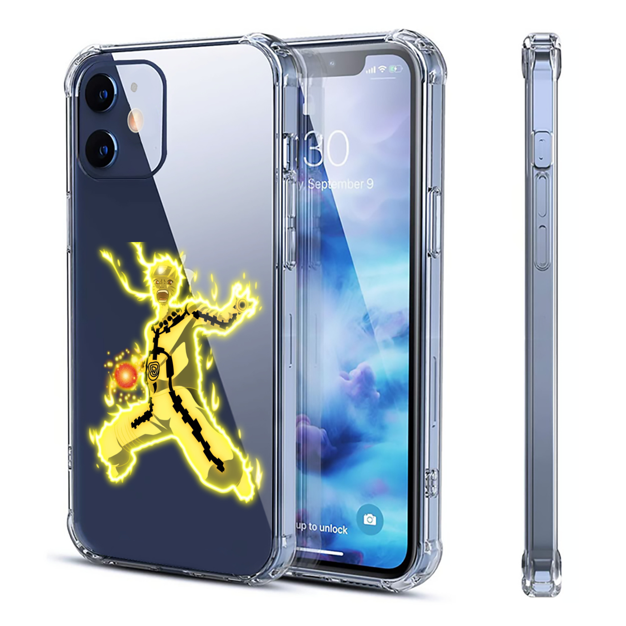 （画像用） NARUTO -ナルト- うずまき ナルト Uzumaki Naruto 【iPhone 12シリーズ対応】透明スマホケース（クリアソフトケース）